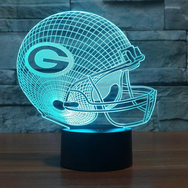 NFL GREEN BAY PACKERS 3D LED LIGHT LAMP