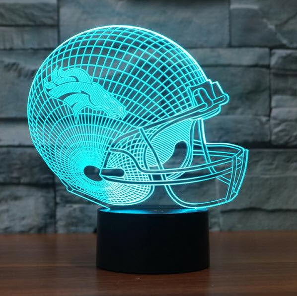 NFL DENVER BRONCOS 3D LED LIGHT LAMP