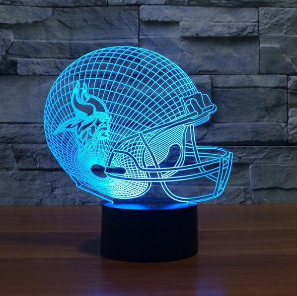 NFL MINNESOTA VIKINGS 3D LED LIGHT LAMP