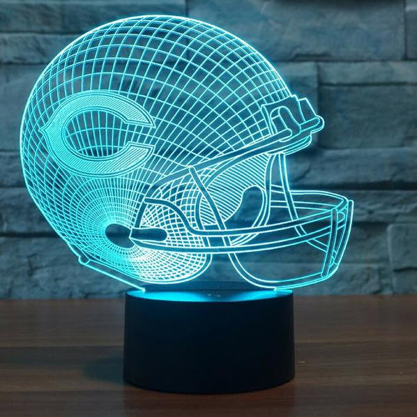 NFL CHICAGO BEARS 3D LED LIGHT LAMP