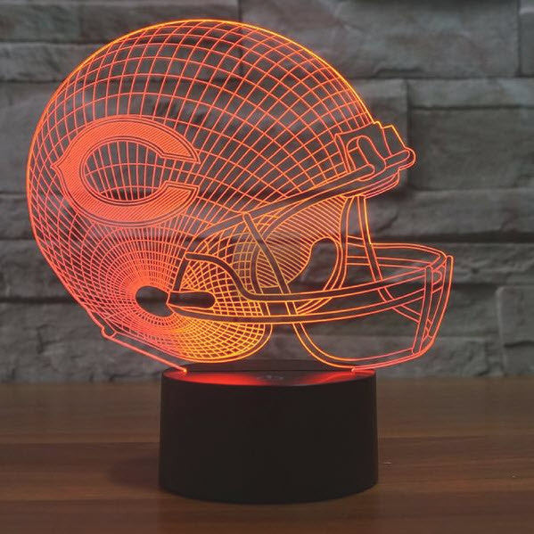 NFL CHICAGO BEARS 3D LED LIGHT LAMP