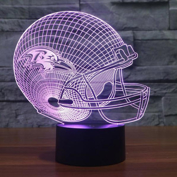NFL BALTIMORE RAVENS 3D LED LIGHT LAMP