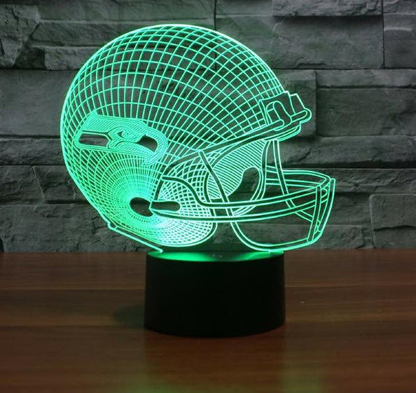 NFL SEATTLE SEAHAWKS 3D LED LIGHT LAMP