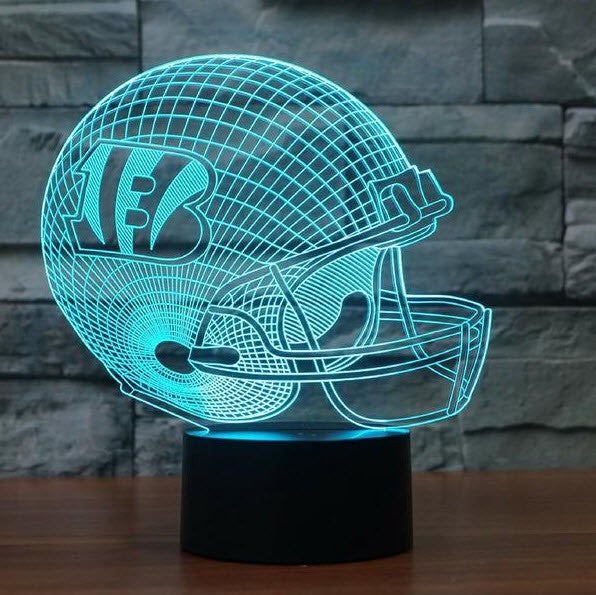 NFL CINCINNATI BENGALS 3D LED LIGHT LAMP