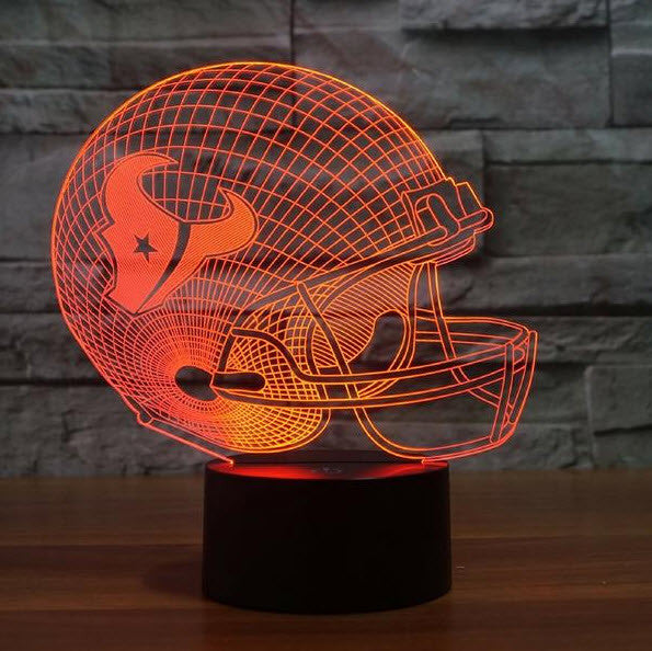 NFL HOUSTON TEXANS 3D LED LIGHT LAMP