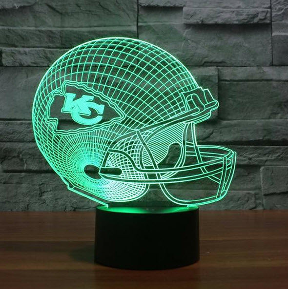 NFL KANSAS CITY CHIEFS 3D LED LIGHT LAMP