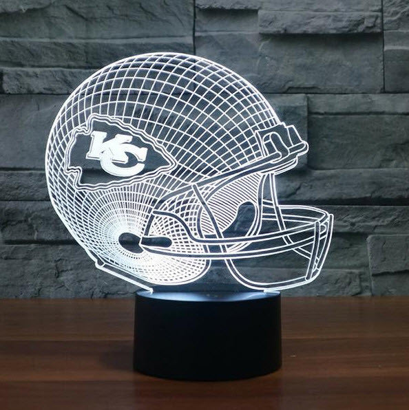 NFL KANSAS CITY CHIEFS 3D LED LIGHT LAMP