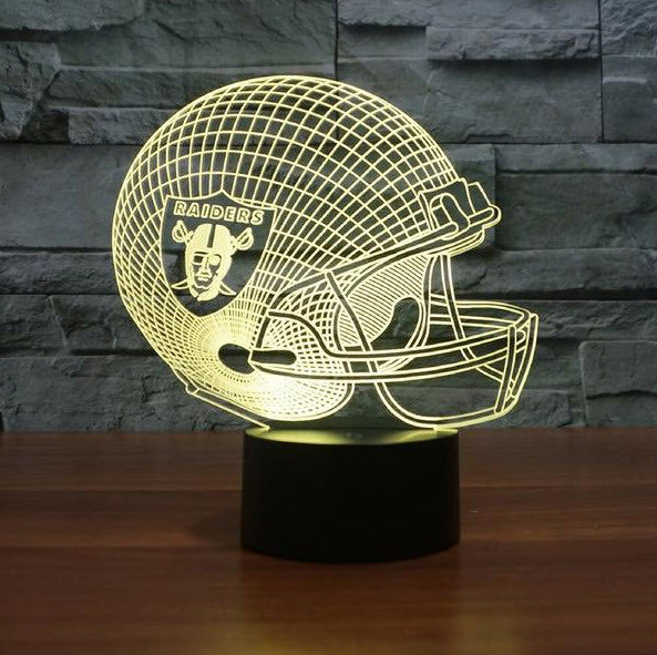 NFL OAKLAND RAIDERS 3D LED LIGHT LAMP
