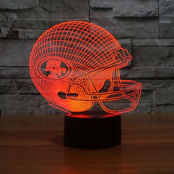 NFL SAN FRANCISCO 49ERS 3D LED LIGHT LAMP