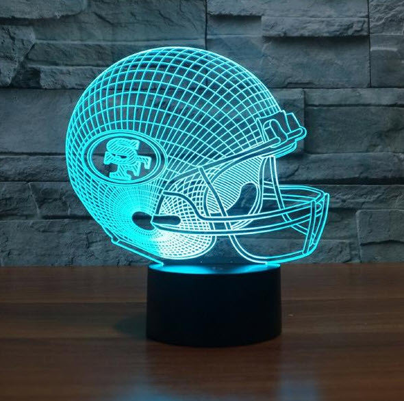NFL SAN FRANCISCO 49ERS 3D LED LIGHT LAMP