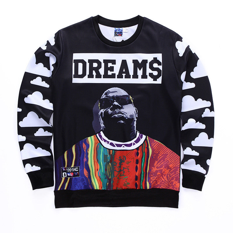 Biggie Smalls Dream$ Allover Print Crewneck Sweatshirt - TshirtNow.net - 1