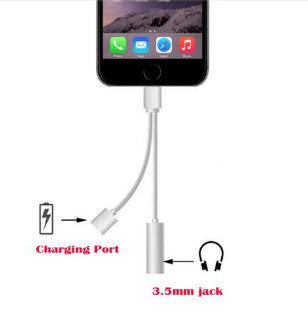 2 IN 1 LIGHTNING ADAPTER FOR IPHONE 7 AND 7 PLUS