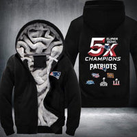 Thumbnail for NFL NEW ENGLAND PATRIOTS 5-TIME SUPER BOWL CHAMPIONS THICK FLEECE JACKET