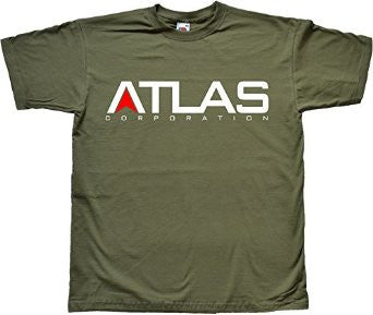 Atlas Corporation Logo Military Green Tshirt - TshirtNow.net