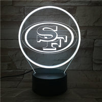 Thumbnail for NFL SAN FRANCISCO 49ERS LOGO 3D LED LIGHT LAMP