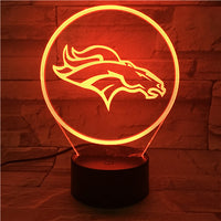Thumbnail for NFL DENVER BRONCOS LOGO 3D LED LIGHT LAMP