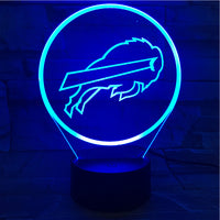 Thumbnail for NFL BUFFALO BILLS LOGO 3D LED LIGHT LAMP