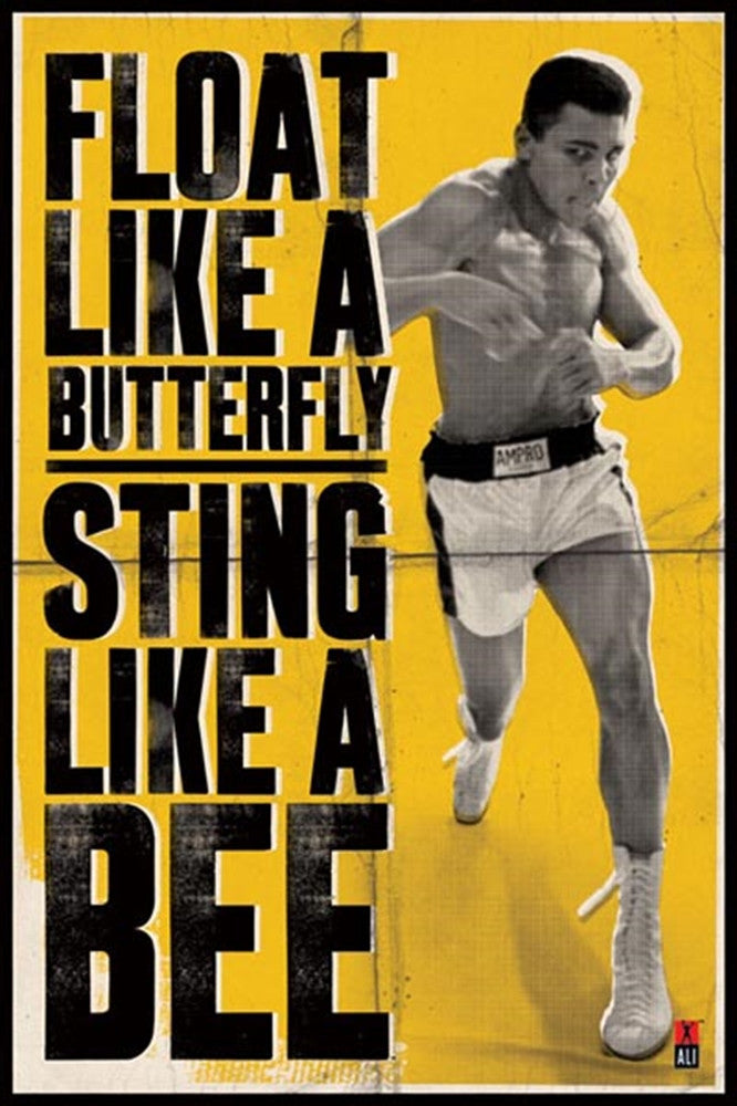 Muhammad Ali Float like a butterfly, sting like a bee Poster - TshirtNow.net