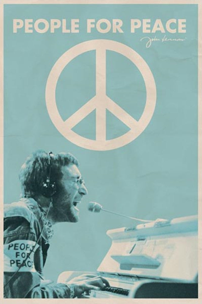 Beatles John Lennon People For Peace Poster - TshirtNow.net