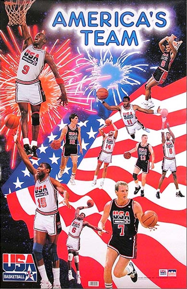 Americas Team 1992 Olympic Dream Team Poster - TshirtNow.net