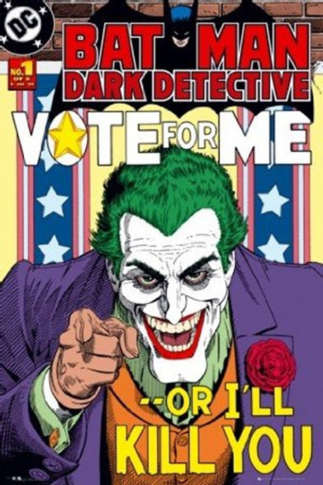 Batman Joker Vote For Me Comic Poster - TshirtNow.net