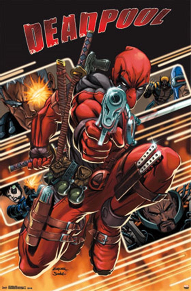 Deadpool Attack Comic Poster - TshirtNow.net