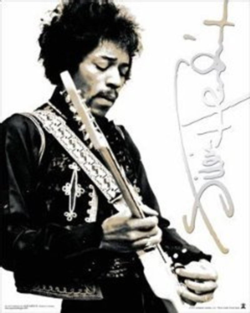 Jimi Hendrix White Poster - TshirtNow.net