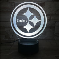 Thumbnail for NFL PITTSBURGH STEELERS LOGO 3D LED LIGHT LAMP