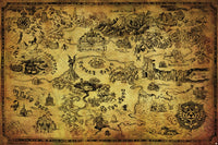 Thumbnail for Zelda Map Gaming Poster - TshirtNow.net