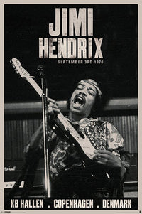 Thumbnail for Jimi Hendrix Copenhagen 1970 Poster - TshirtNow.net