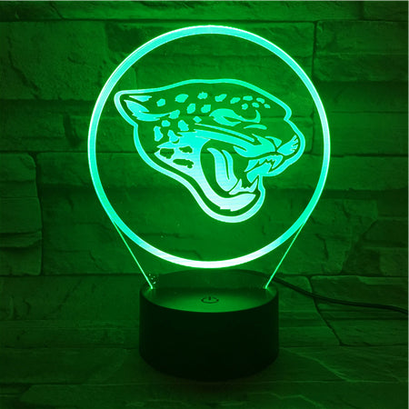 NFL JACKSONVILLE JAGUARS LOGO 3D LED LIGHT LAMP