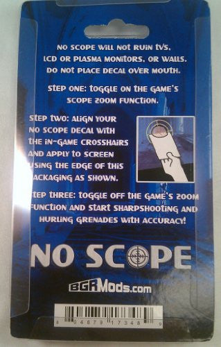 Reusable No Scope Screen Decal for First Person Shooter FPS Games PS3 XBOX 360 PS2 - TshirtNow.net - 2