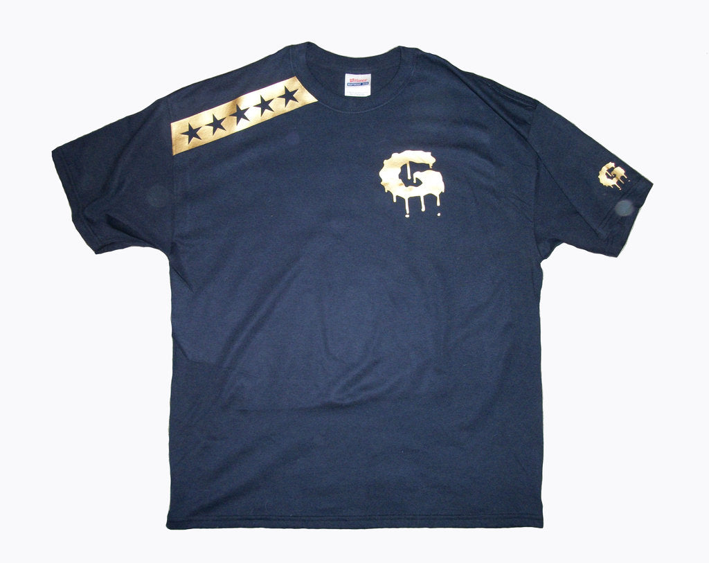 Five Star G "The General" Tshirt, Navy - TshirtNow.net - 1