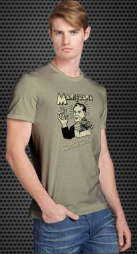 Thumbnail for Marijuana: Proud supporters of the snack food industry! Retro Spoof tshirt: Ash Colored T-shirt - TshirtNow.net - 1