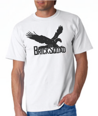 Thumbnail for Brick Squad Tshirt: White With Black Print - TshirtNow.net - 1