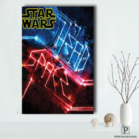 Thumbnail for Spray Painted Silk Fabric Customized Vintage Star War Posters