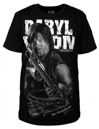 Thumbnail for The Walking Dead Daryl Dixon Zero Tolerance For Walkers Crossbow Oversize Print Tshirt - TshirtNow.net - 1