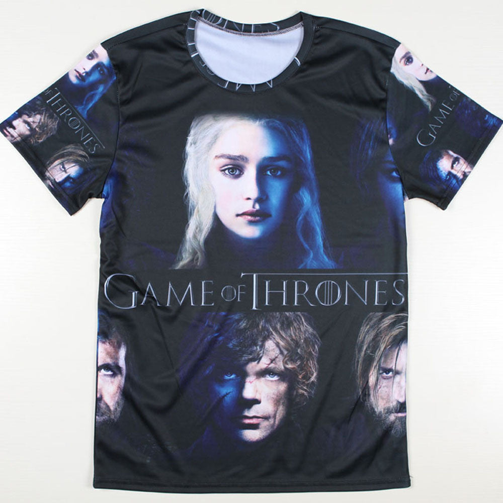Game Of Thrones Faces Allover 3D Print Tshirt - TshirtNow.net - 1