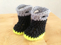 Thumbnail for Newborn Infant Firefighter Baby Bunkers Handmade Crochet Knitted Costume - TshirtNow.net - 5