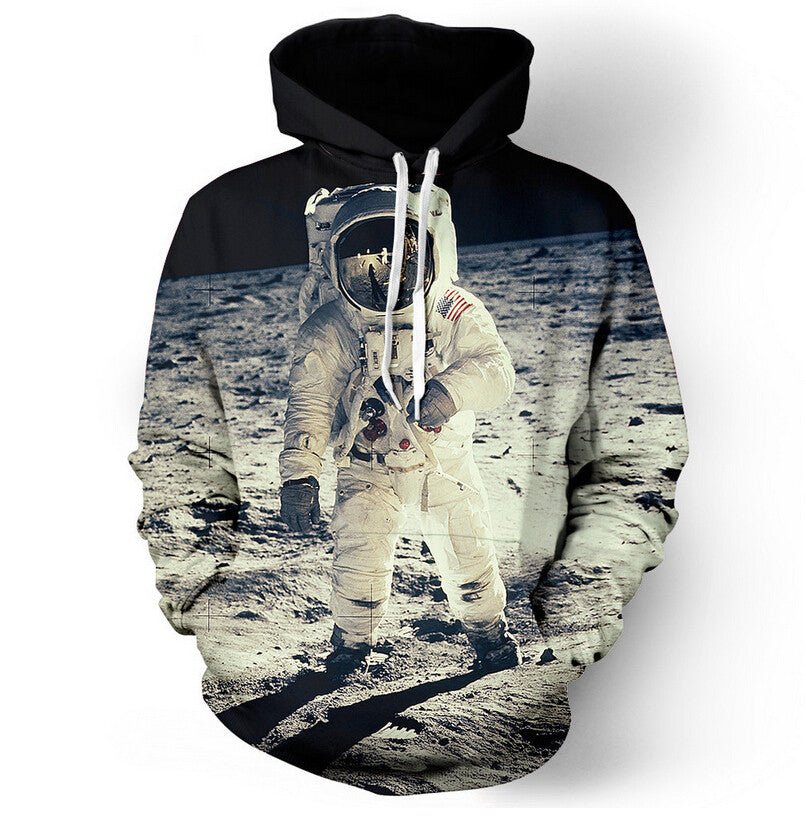 Apollo Lunar Landing Photo Allover 3D Print Hoodie