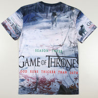 Thumbnail for Game Of Thrones Dire Wolf GOF Logo Allover Print Tshirt - TshirtNow.net - 2