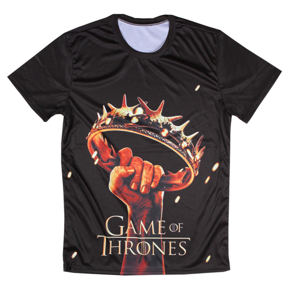 Game Of Thrones Crown Held Aloft Allover 3D Print Tshirt - TshirtNow.net - 3