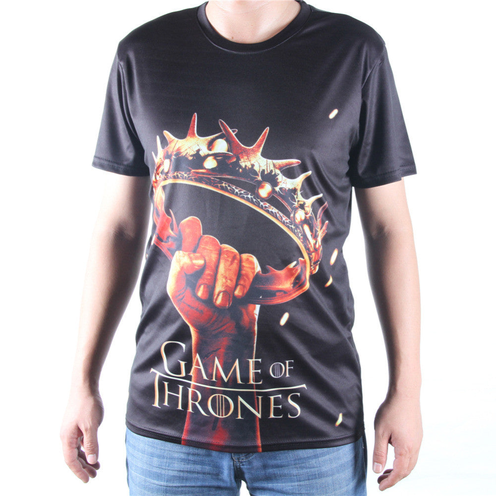 Game Of Thrones Crown Held Aloft Allover 3D Print Tshirt - TshirtNow.net - 1