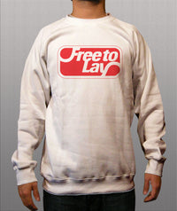 Thumbnail for Free to lay White Crewneck Sweatshirt - TshirtNow.net - 1
