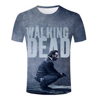 Thumbnail for The Walking Dead Allover 3D Print Rick with Pistol Tshirt - TshirtNow.net - 1