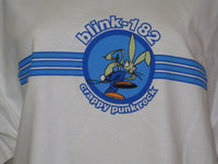 Thumbnail for Blink 182 Crappy Punk Rock Adult White Size XL Tshirt - TshirtNow.net - 3