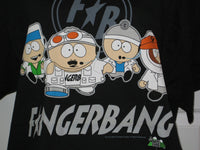 Thumbnail for South Park Fingerbang Adult Black Size Large Tshirt - TshirtNow.net - 3