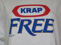Thumbnail for Krap Free Adult White Size L Large Tshirt - TshirtNow.net - 2