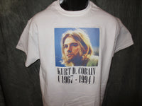 Thumbnail for Nirvana Kurt Cobain Face Tshirt: White Tshirt - TshirtNow.net - 1