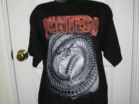 Thumbnail for Pantera Snake Skeleton Adult Black Size L Large Tshirt - TshirtNow.net - 2